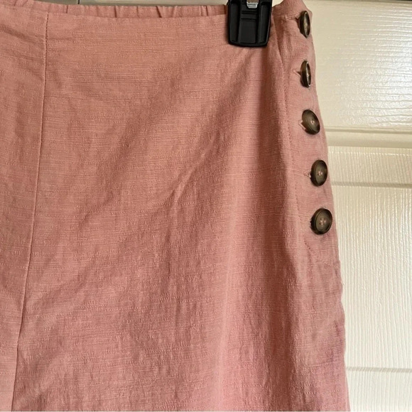 GOOD LUCK GEM Linen high waisted wide leg trouser pants women’s size medium - Picture 3 of 13